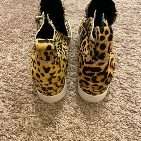 STEVE MADDEN Animal print Platforms. Zipper sides women size 7.5 💥Brand New💥 - Picture 7 of 9